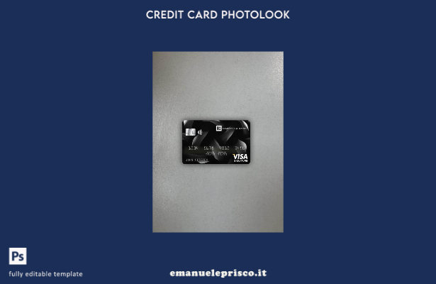 modello frontale photolook con carta per firma visto Islanda Kaupthing in stile 